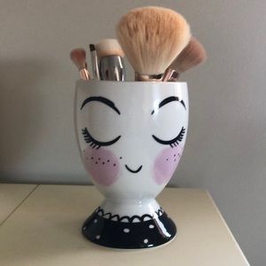 Face Vase Make Up Brush Holder Planter